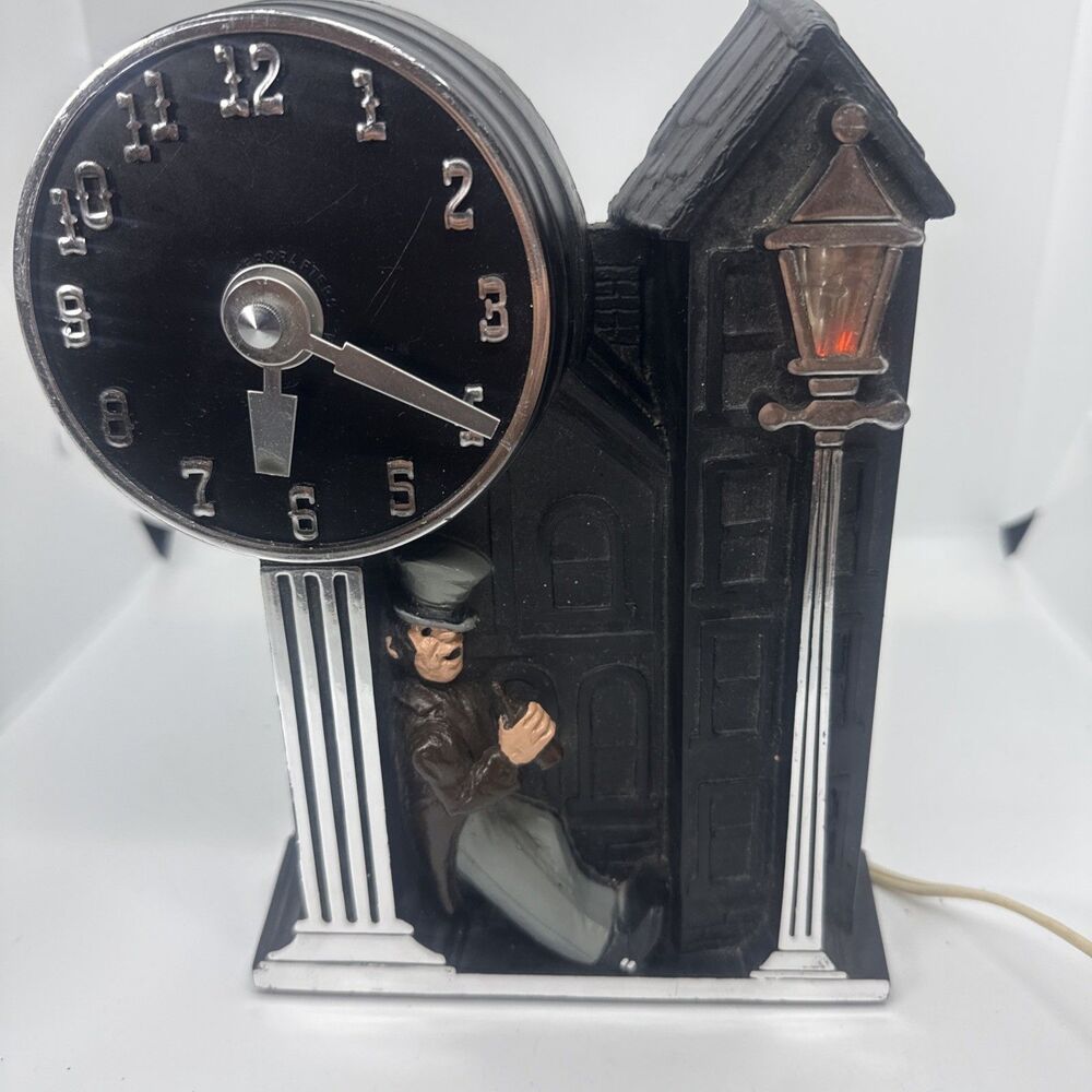 Vintage Happy Time 911 Mastercrafters Novelty Drunk Clock